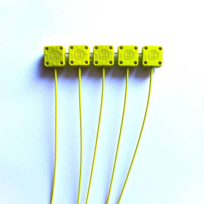 Plomb EDF Scellé ER92 carré Vert 10pcs - photo numéro 2