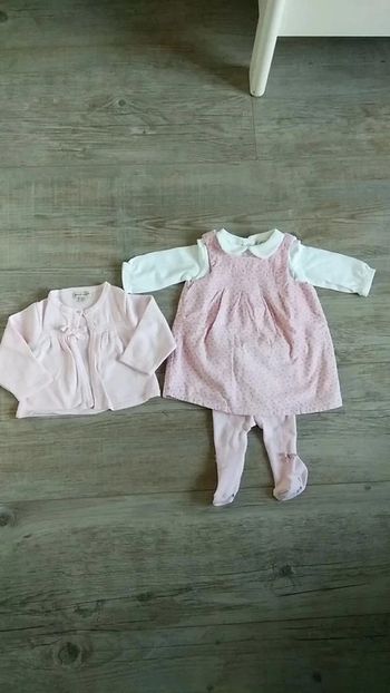 Ensemble fille grain de blé 3 mois