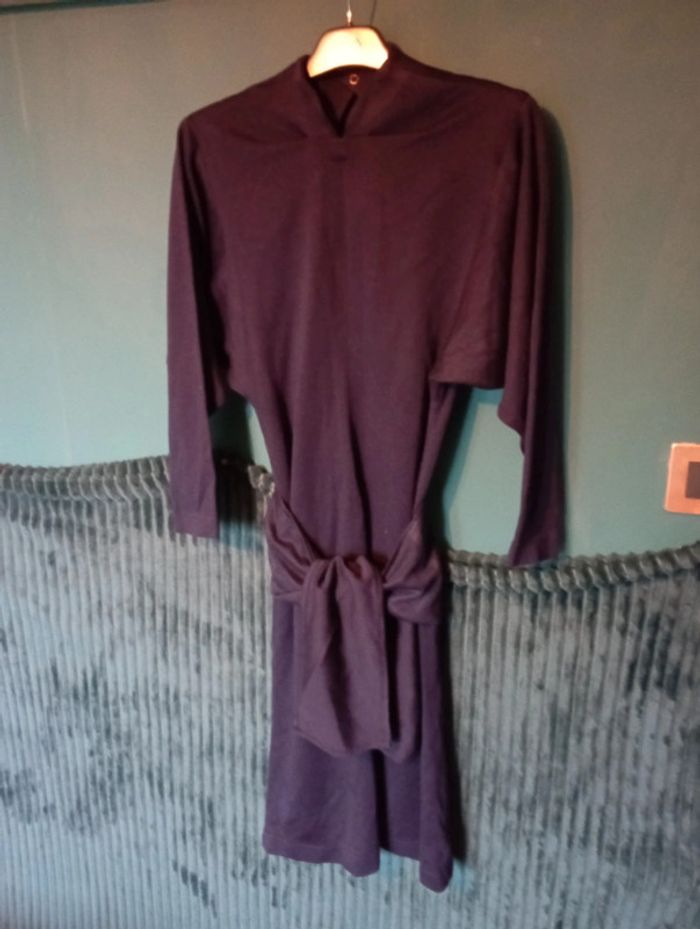 Robe midi drapée style paréo
