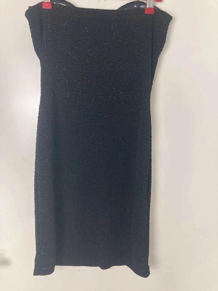 Robe bustier noire à paillettes Morgan taille S - photo numéro 6