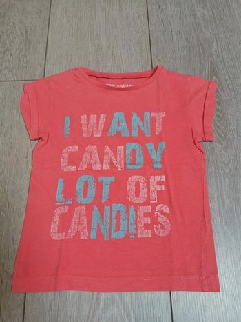 Tee shirt manches courtes Vynil Fraise