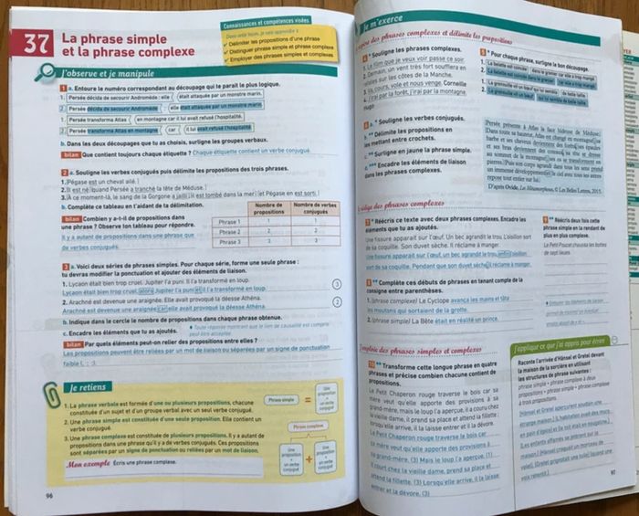 Mon cahier de Français 6ème (avec les corrigés) - Magnard - photo numéro 4