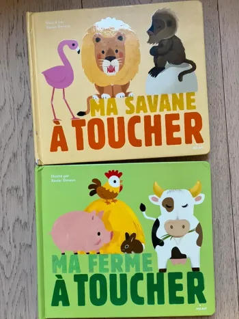 Lot de deux livre Ma ferme à toucher / ma ferme à toucher