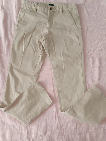 Pantalon type Chino-Beige-10ans garçon