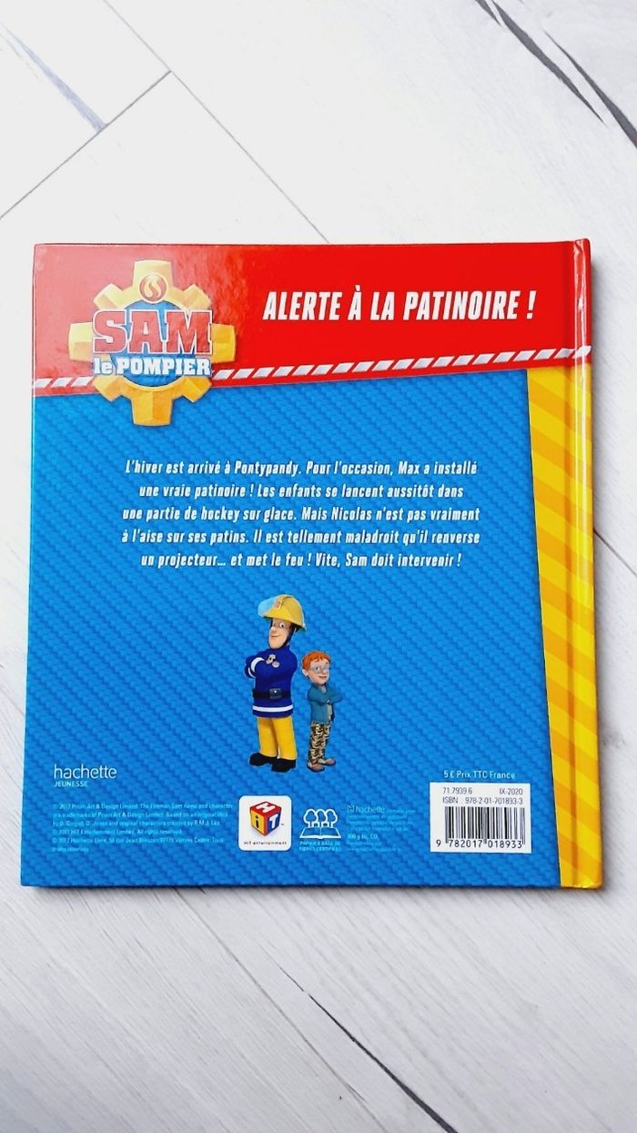 Livre Sam le pompier,  Alerte à la patinoire - photo numéro 2
