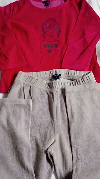 Pyjamas en velours fille