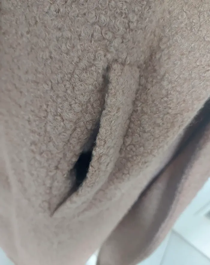 Manteau oversize coton taupe neuf - photo numéro 5