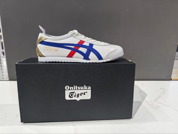 Onitsuka Tiger Mexico 66 White Blue Red Metallic Gold 39