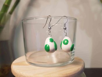 Boucle d'oreilles oeuf de yoshi mario jeux vidéo 2