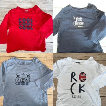 Lot 4 Haut tee-shirts 12 mois