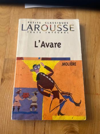L’avare - Molière - éditions petits classiques Larousse