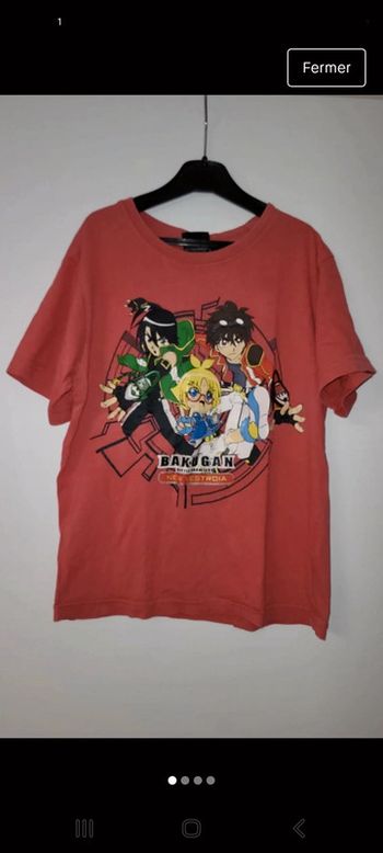 Tee shirt Bakugan 6 ans