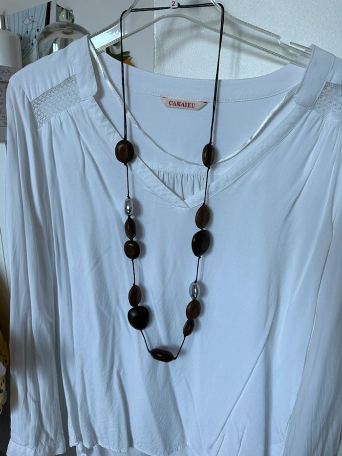 Collier /sautoir en bois