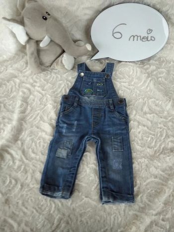 Salopette jeans Garçon 6 mois Gémo