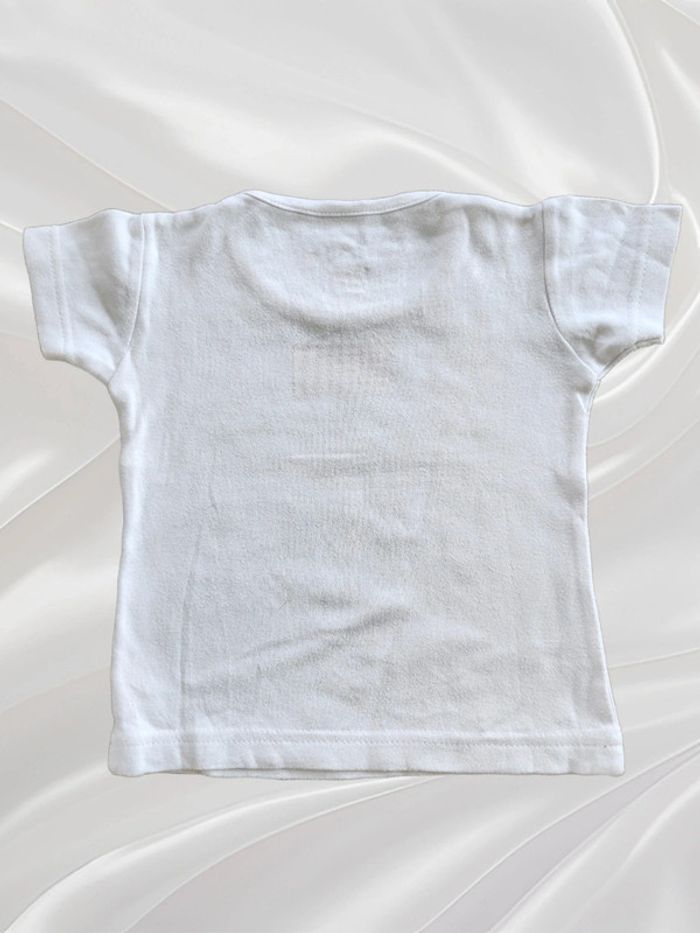 T-shirt blanc fille 24 mois - photo numéro 2