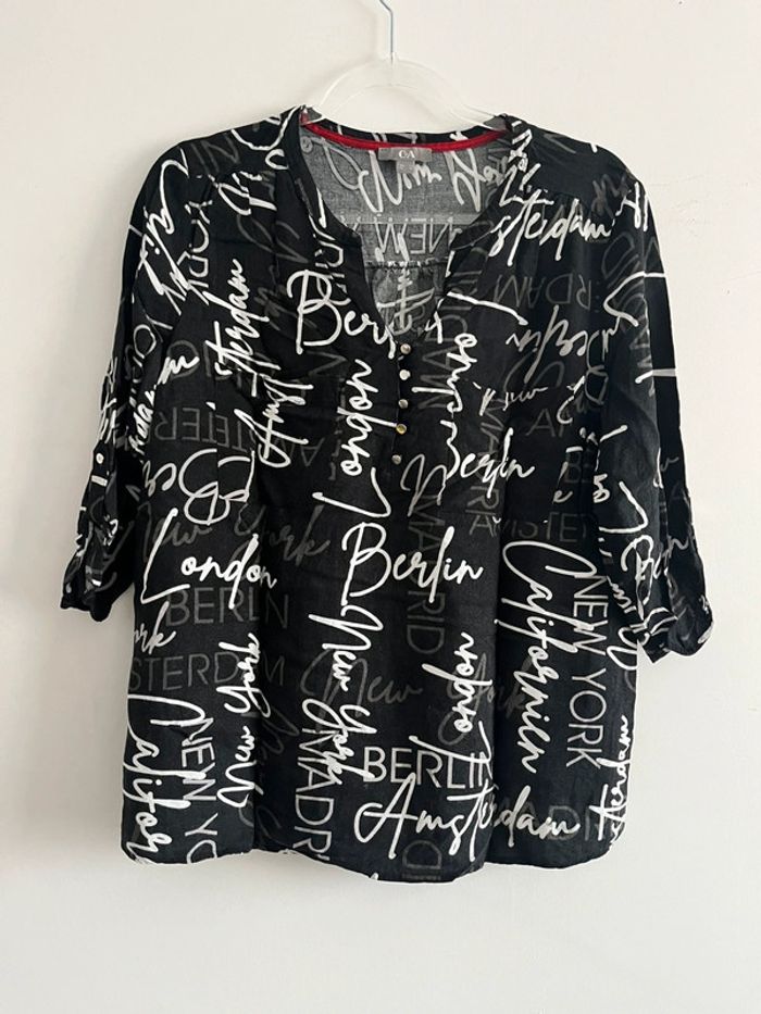 Blouse C&A manches 3/4 femme taille 44 - photo numéro 2