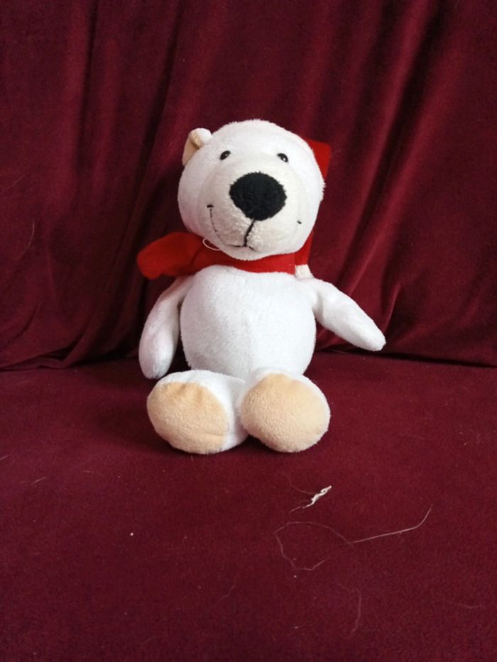 Peluche ours blanc