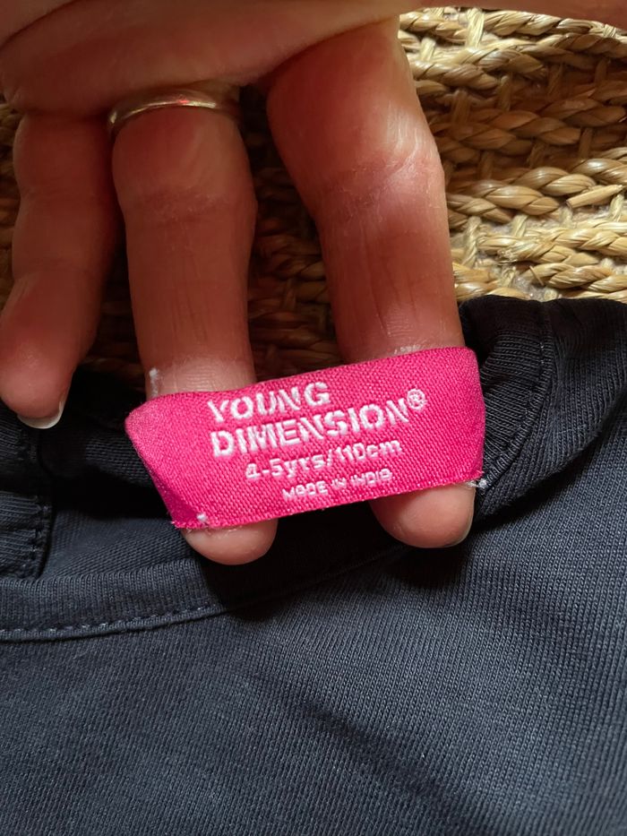 T-shirt fille Young Dimension 5 ans - photo numéro 2