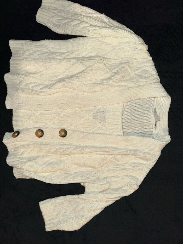 Ensemble gilet avec débardeur grosse Maille fille Taille 3/4ans 104cm - photo numéro 2