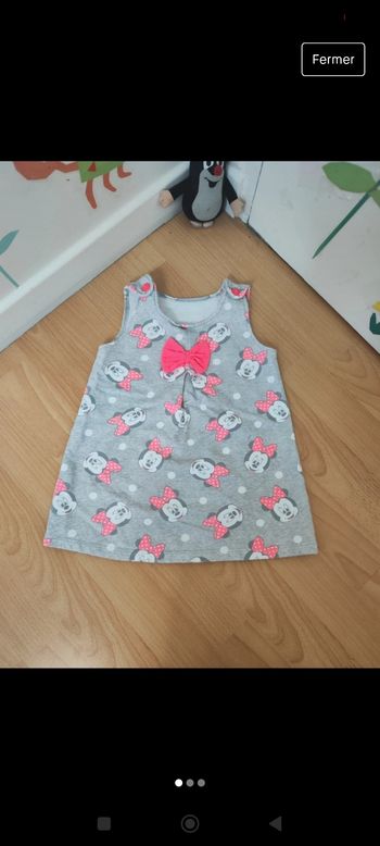 Robe tunique bébé fille Minnie mouse Disney