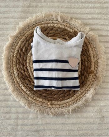 Pull Marinière  - fille - Obaïbi - 6 mois - super bon état