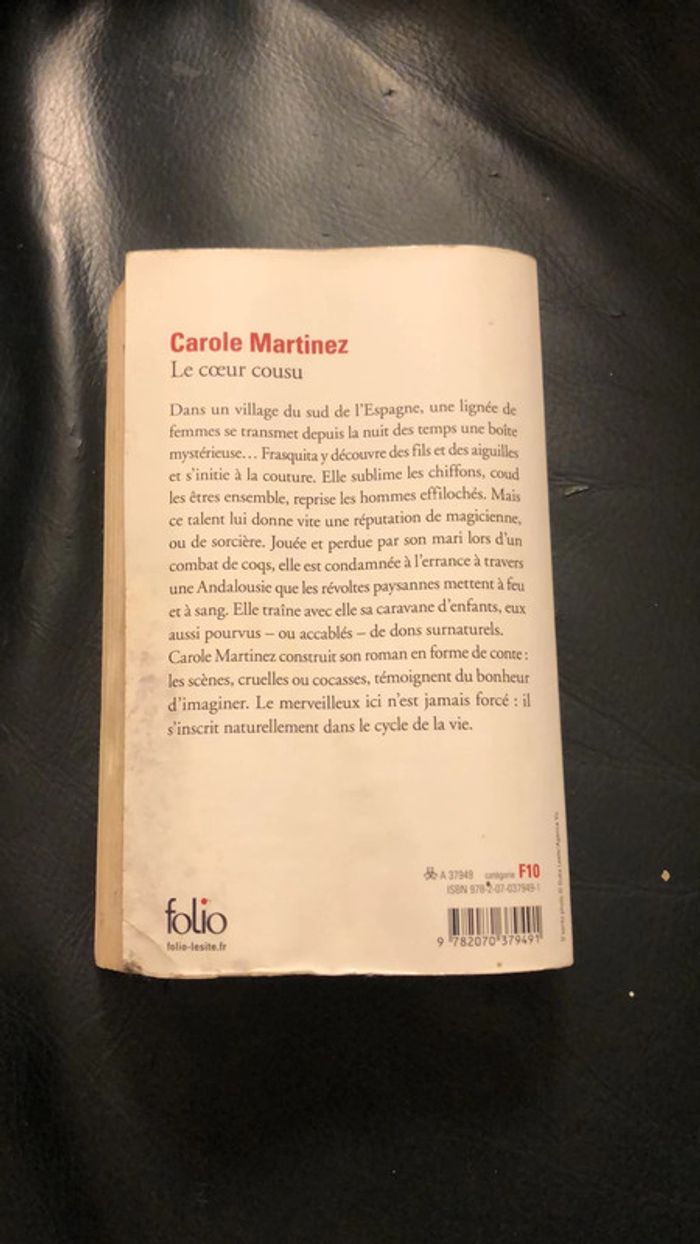 Le cœur cousu de Carole Martinez - photo numéro 2