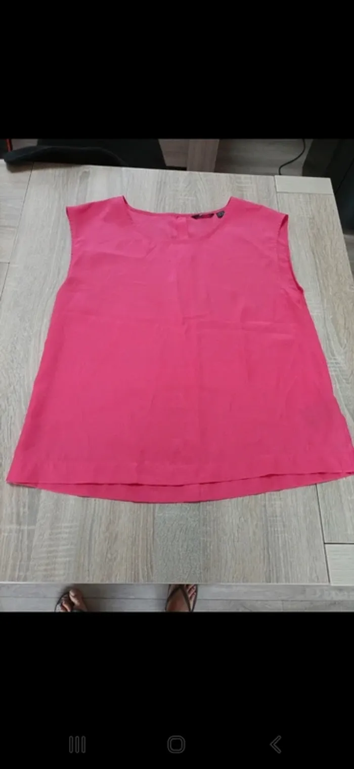 Blouse rose taille 46