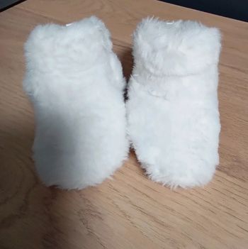Bottes bébé blanches – Obaïbi – 1–6 mois