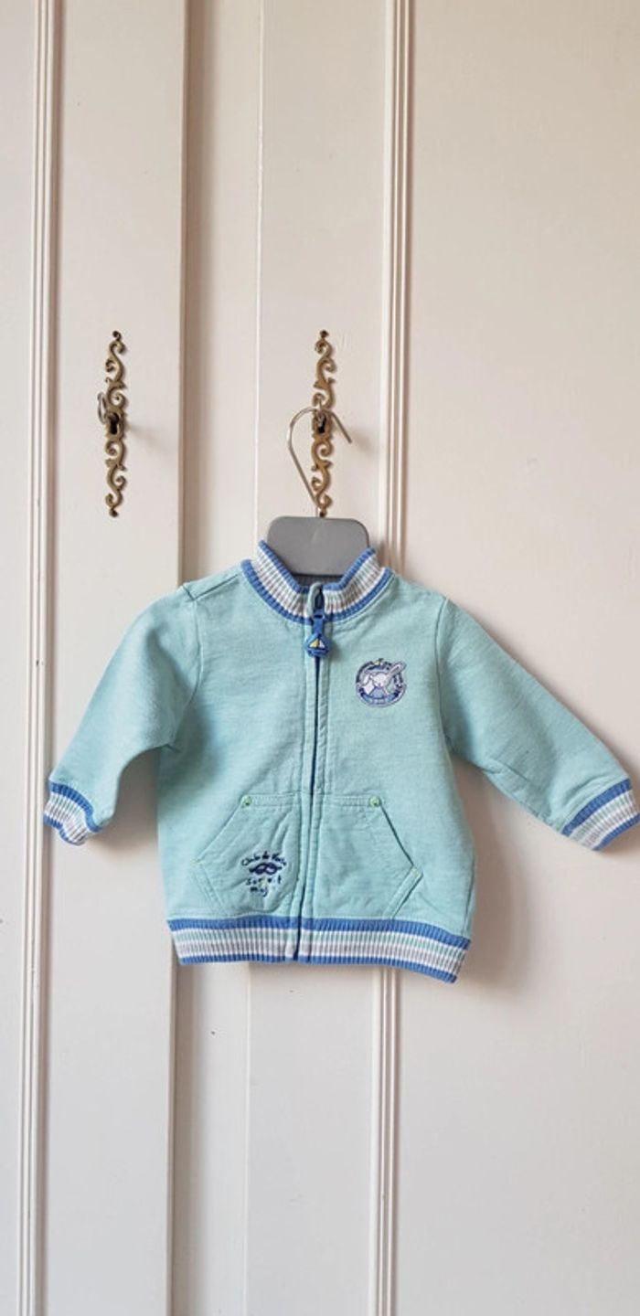 Sweat zippé sergent major 3 mois