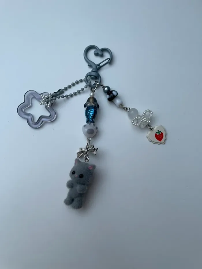 Porte clé chat kawaii - photo numéro 2