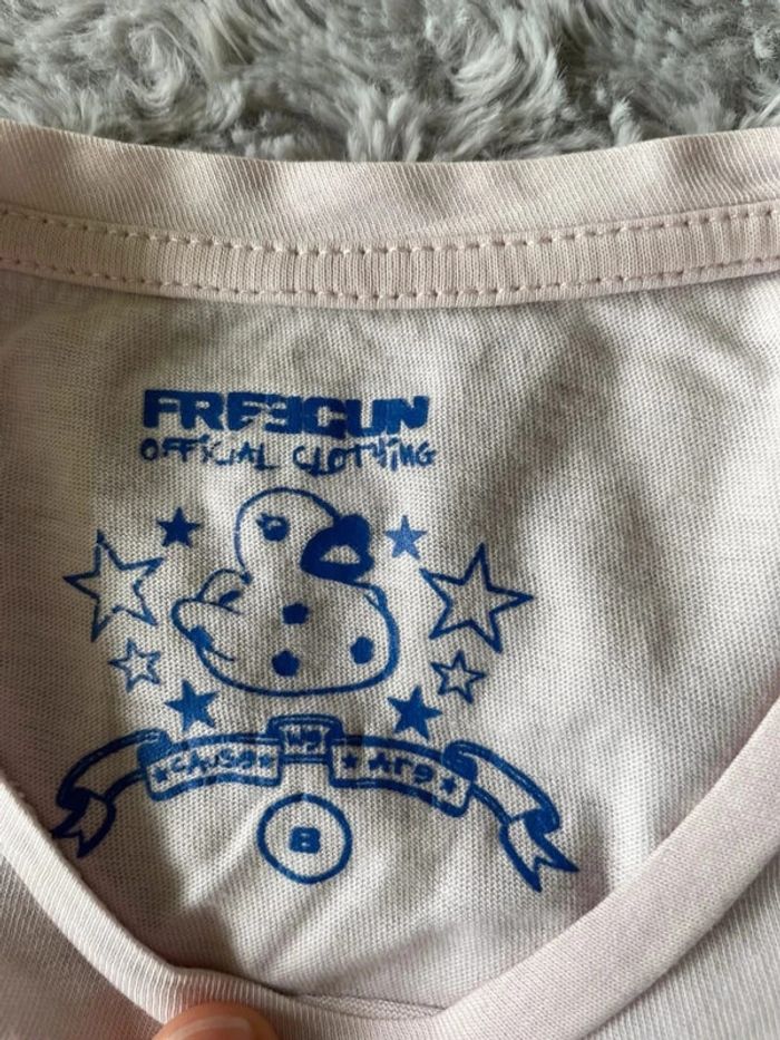 T-shirt rose pâle 8 ans Freegun - photo numéro 2