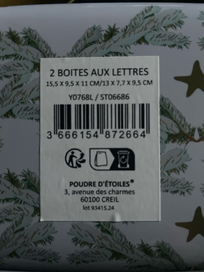2 boîtes en métal de Noël - photo numéro 2