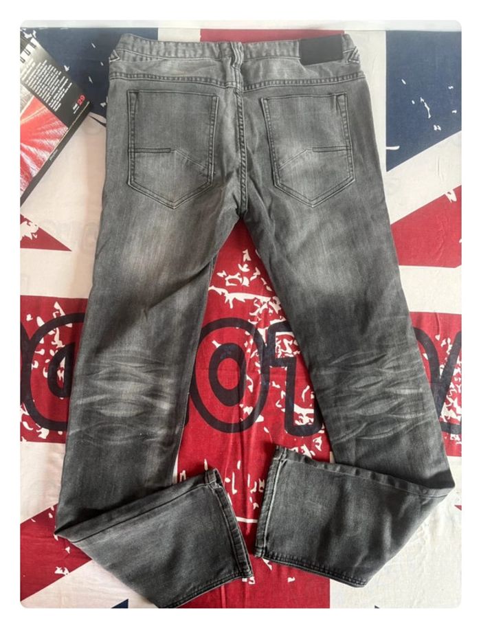 Jeans OWK slim taille 38 gris délavé - photo numéro 13