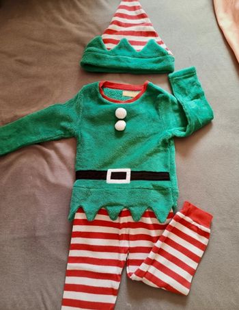 ✨ Pyjama garçon "lutins" 2 pièces  🎄
👶