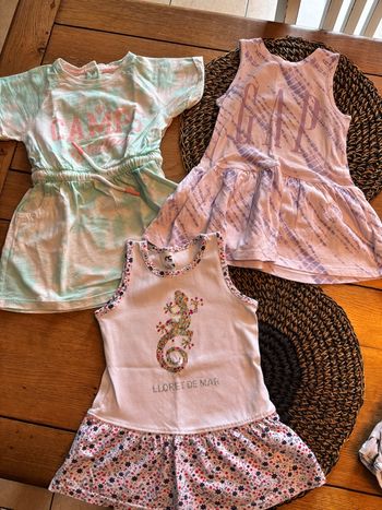 Lot 3 robes été coton 24 m 