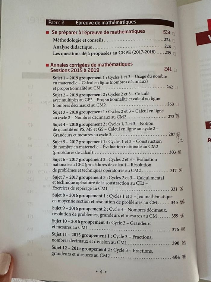 Annales crpe français et mathématiques - photo numéro 3