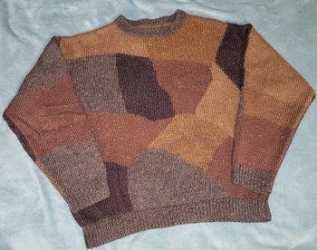 Pull en Maille - Fait Main 🧶 Multicolore