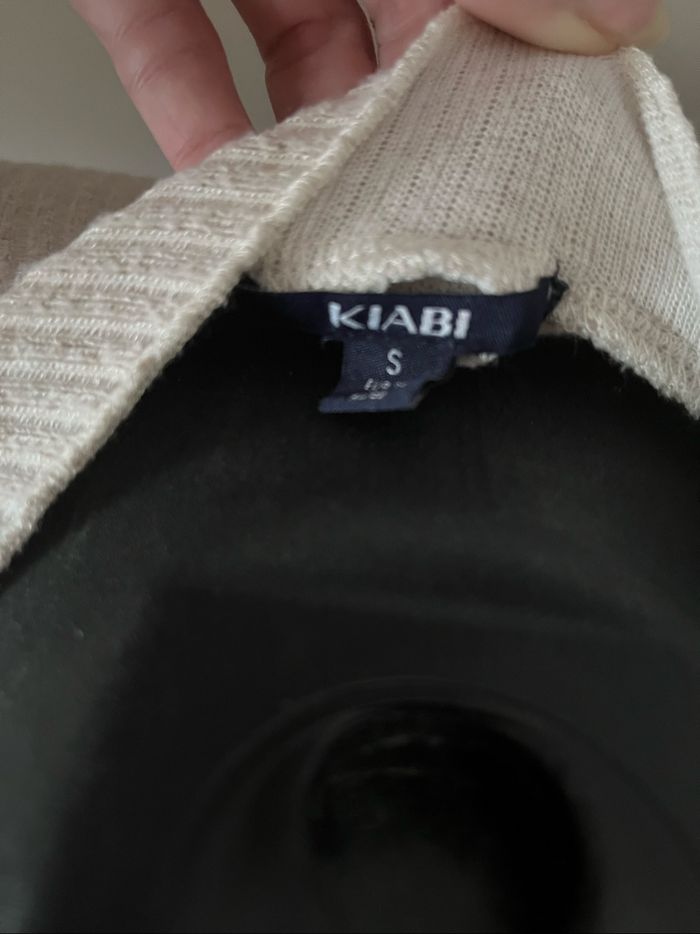 Pull beige effet côtelé T.S Kiabi TBE 🤎 - photo numéro 2