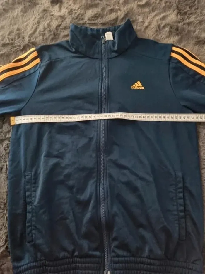 Veste zippé Adidas bleu, 12/13 ans Enfant - photo numéro 8