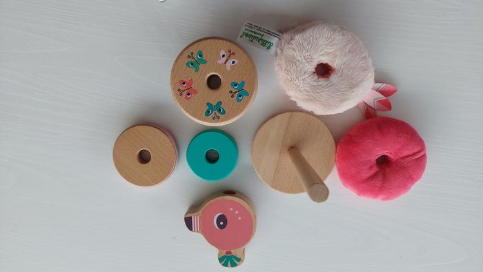 Tour en bois et tissus Lilliputiens - photo numéro 2