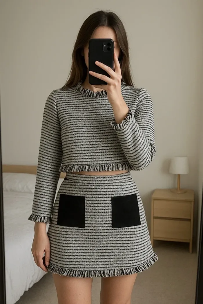 Ensemble chic crop top + minijupe Wild Pony X Tilli – Taille 36