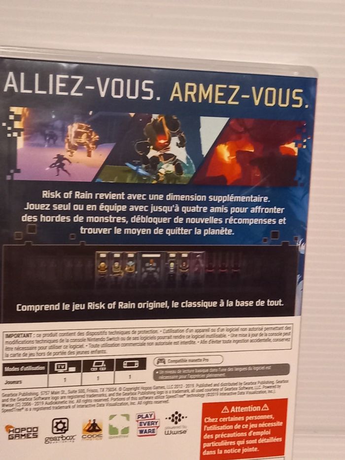 Switch risk of Rain 1 et 2 - photo numéro 4