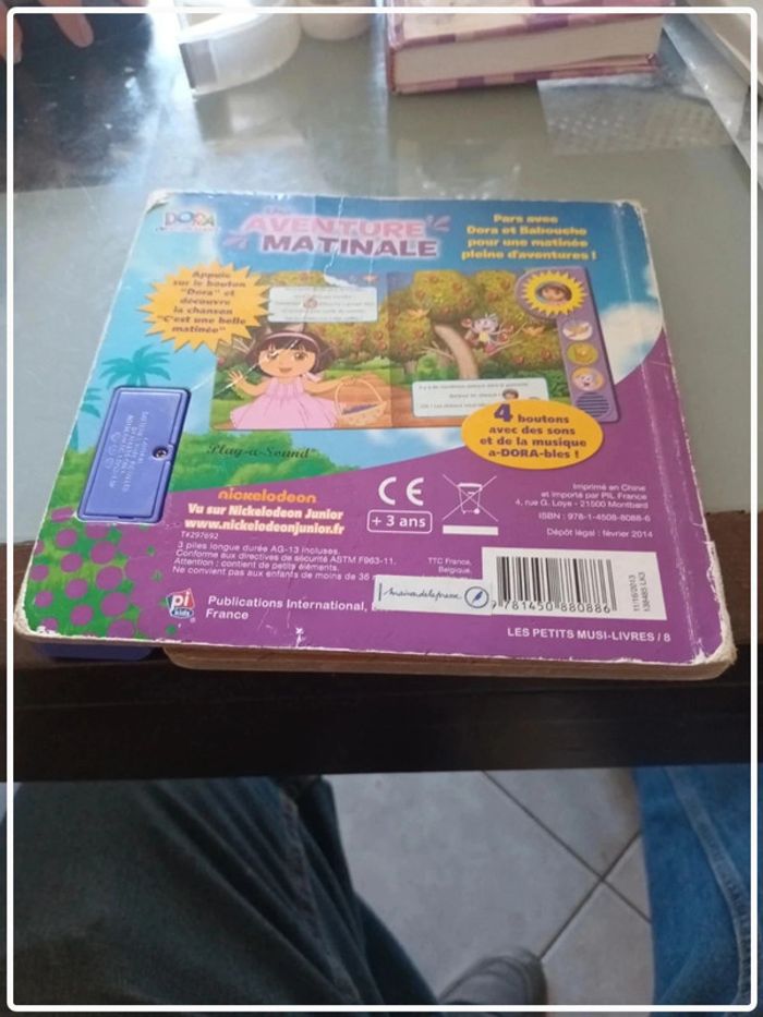 Dora Aventure matinale livre musical - photo numéro 5