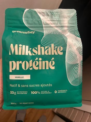 Milkshake protéiné greenwhey 