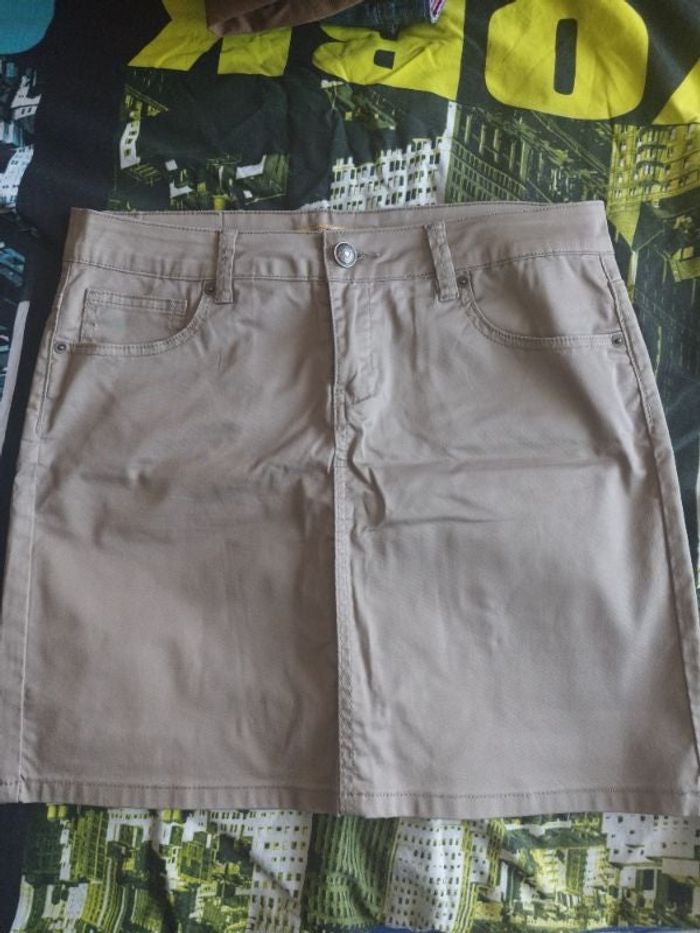 Jupe beige
