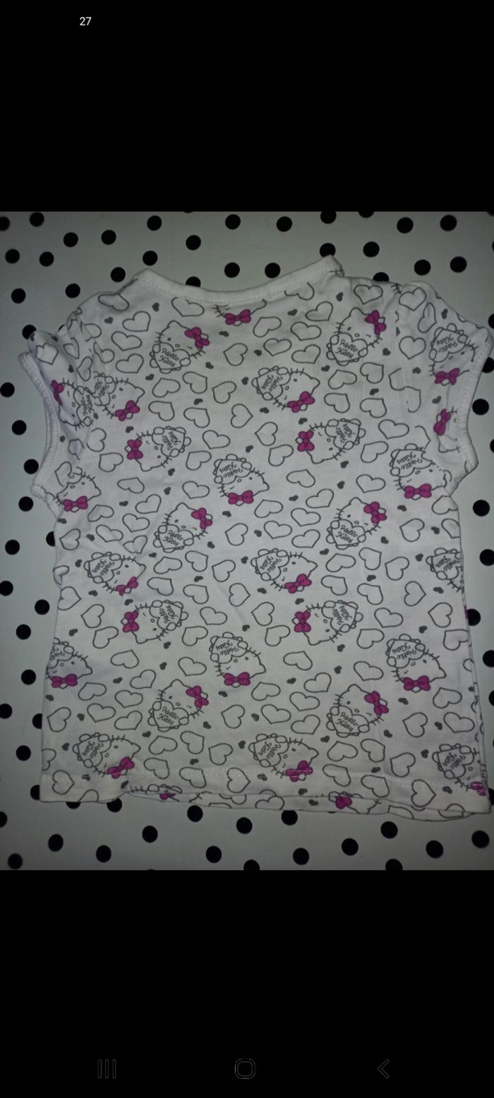 T-shirt fille Hello Kitty 12 mois - photo numéro 3