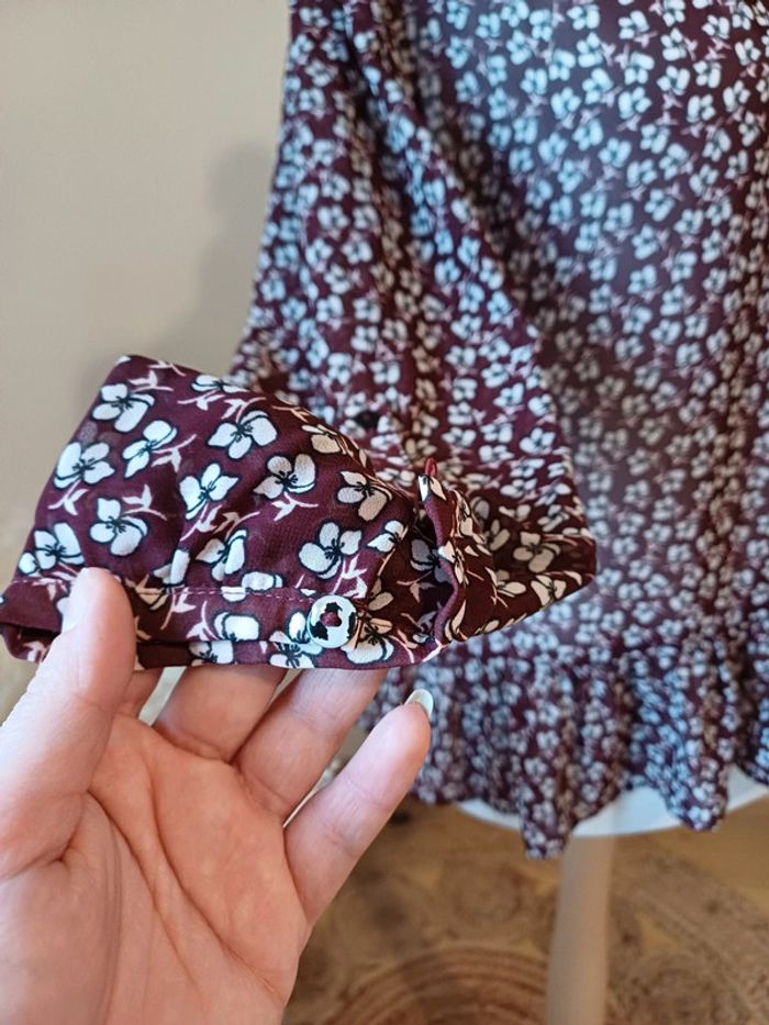 Blouse bordeaux chic Taifun taille L 40 - photo numéro 6