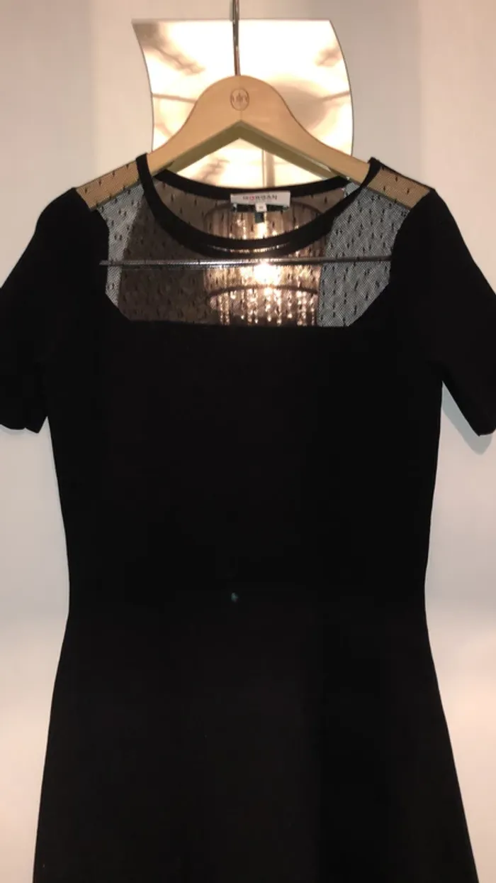 Robe morgan noir voile en haut - photo numéro 2