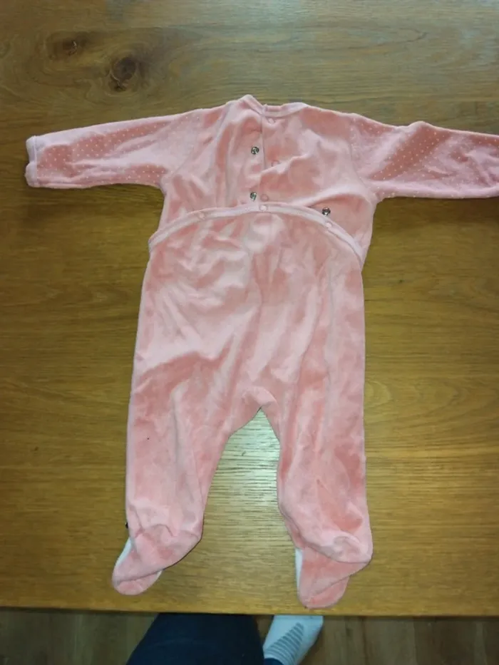 Lots de 2 pyjamas velours 3 mois - photo numéro 6