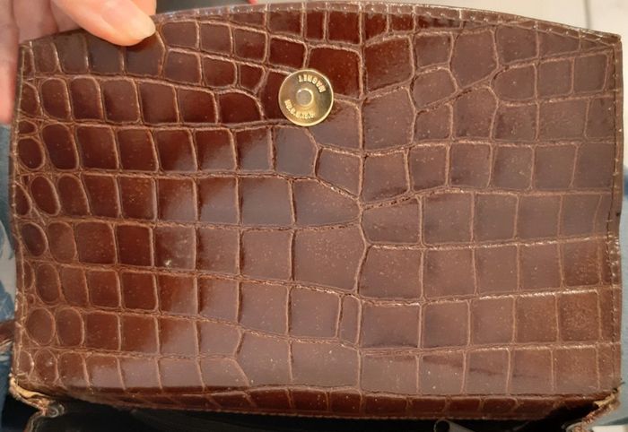 Magnifique sac vintage Sylvain Lefebvre en cuir imitation serpent - photo numéro 11